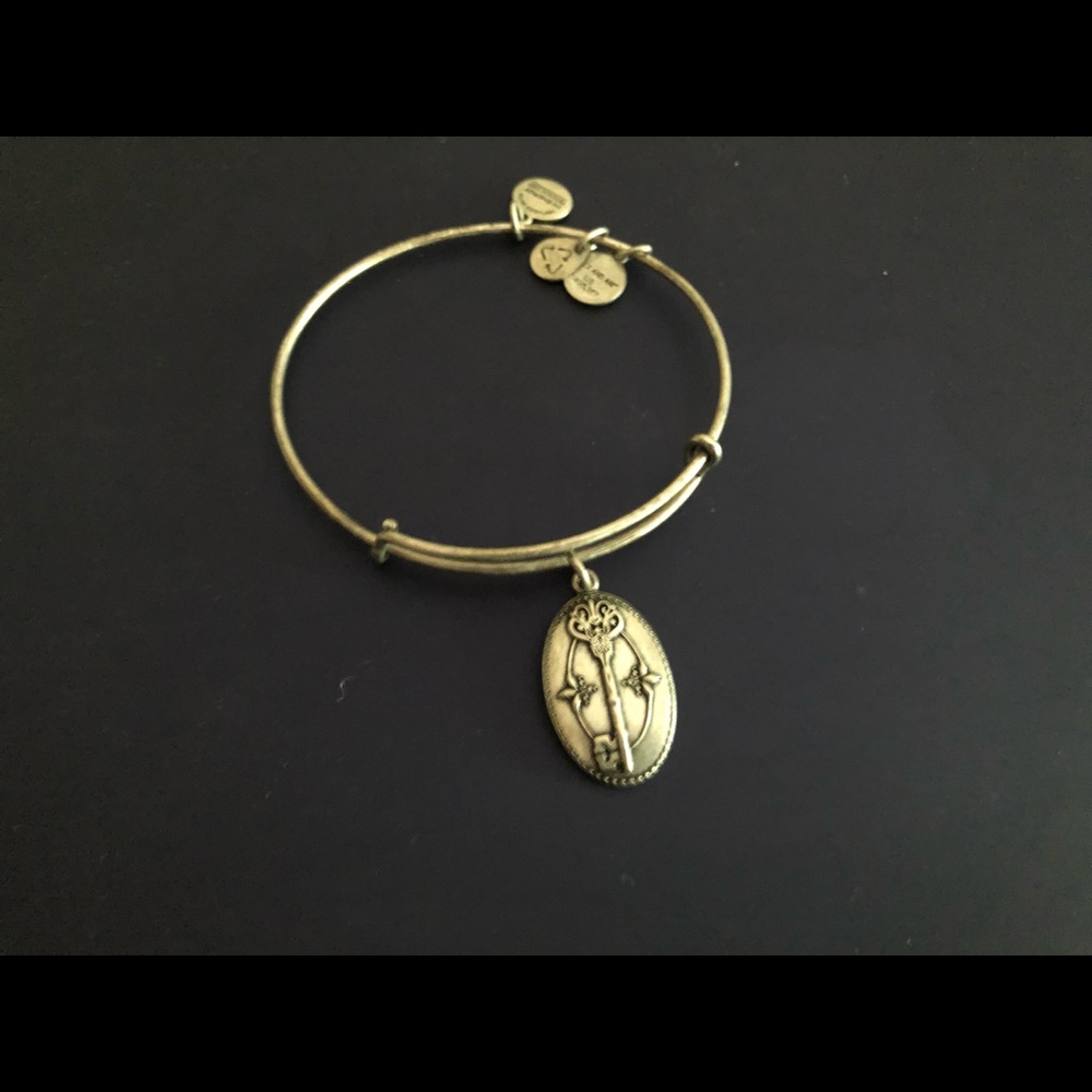 Alex And Ani Silver Key Charm Bracelet